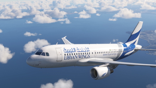 Fenix Airbus A319-112  Libyan Wings 5A-WLA [8K]