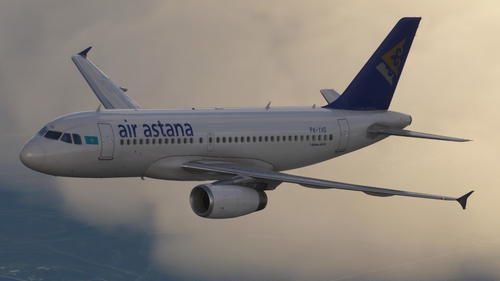 Fenix Airbus A319 Air Astana | 4K
