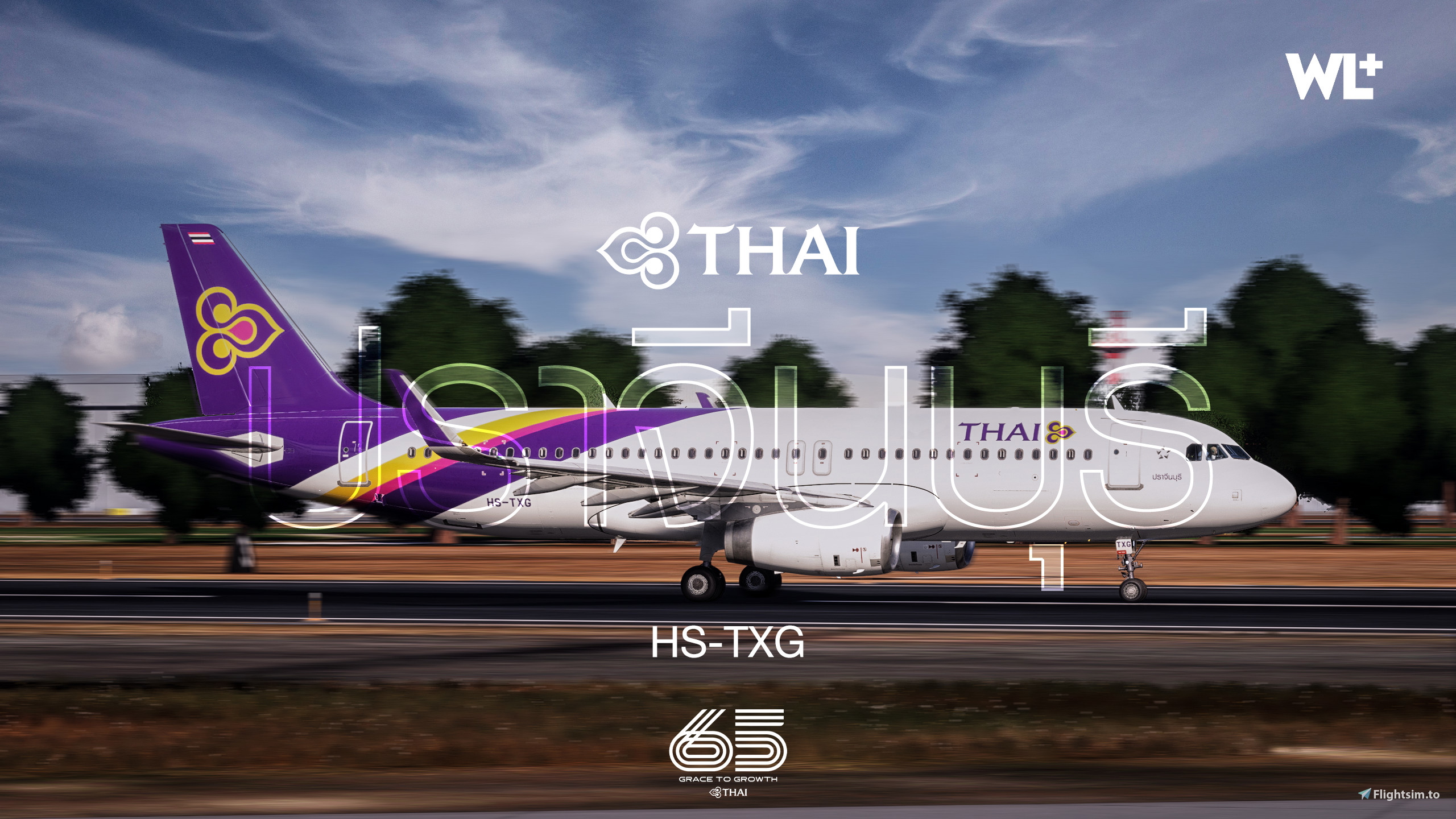 Fenix Airbus A320-232 IAE Sharklets | Thai Airways [PRACHINBURI] | HS-TXG + CABIN TEXTURES (8K) - Image 1