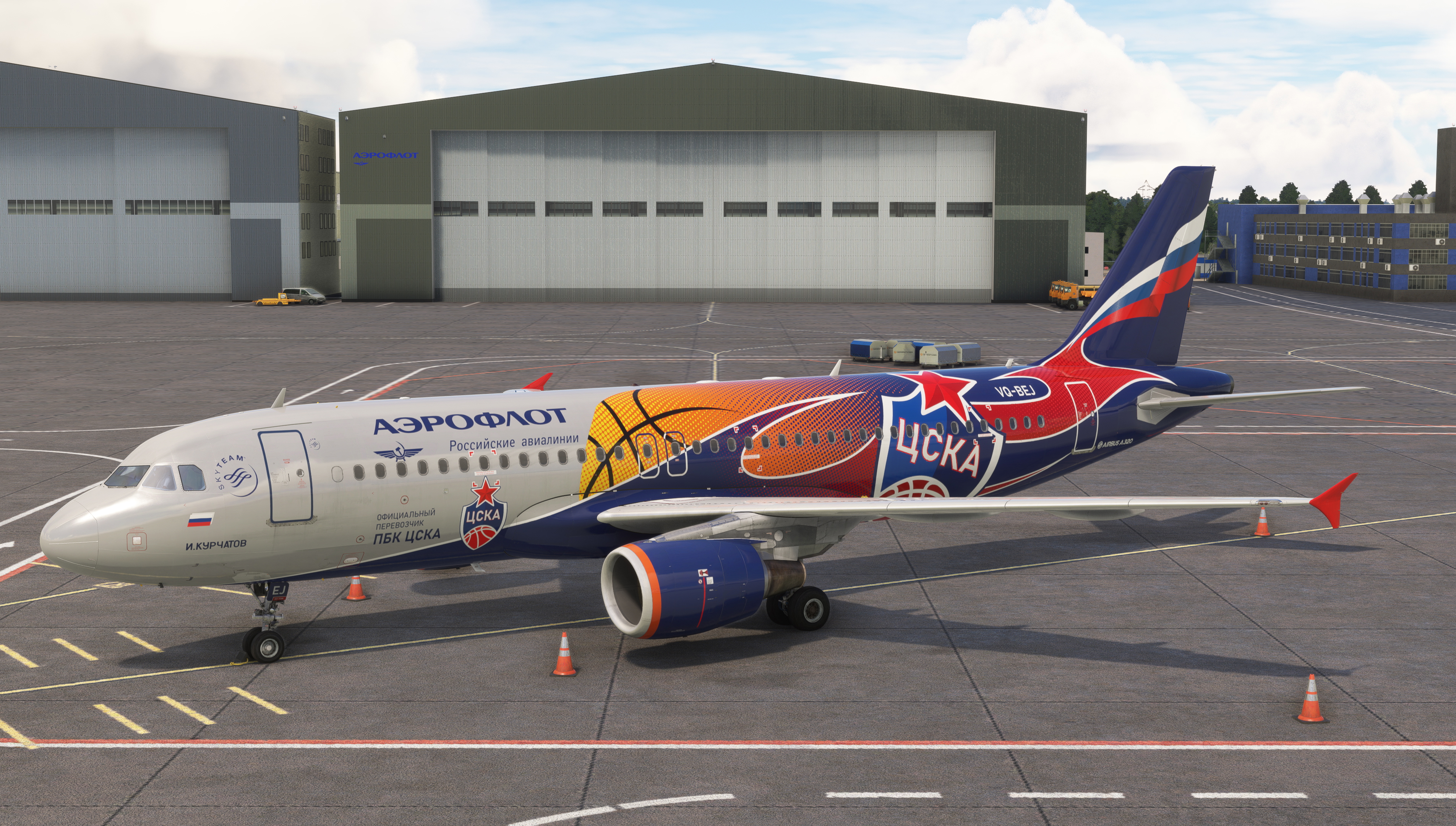 Fenix Airbus A320 Aeroflot VQ-BEJ CSKA - Aircraft Liveries for