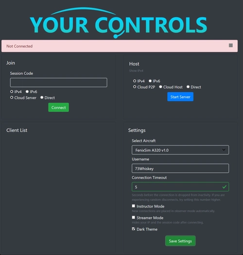 Fenix Sim A320 - Yourcontrols Profile