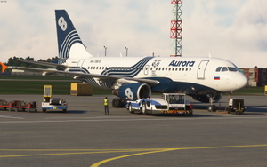 Fenix Simulation A319  Aurora Airlines RA-73673  [8K] w/Cabin thumbnail 1
