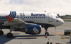 Fenix Simulation A319  Aurora Airlines RA-73673  [8K] w/Cabin thumbnail 2
