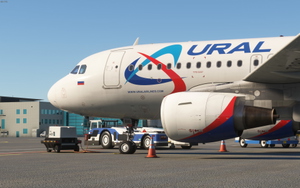 Fenix Simulation A319 Ural Airlines RA-73816 (2024) [8K] w/Cabin thumbnail 3