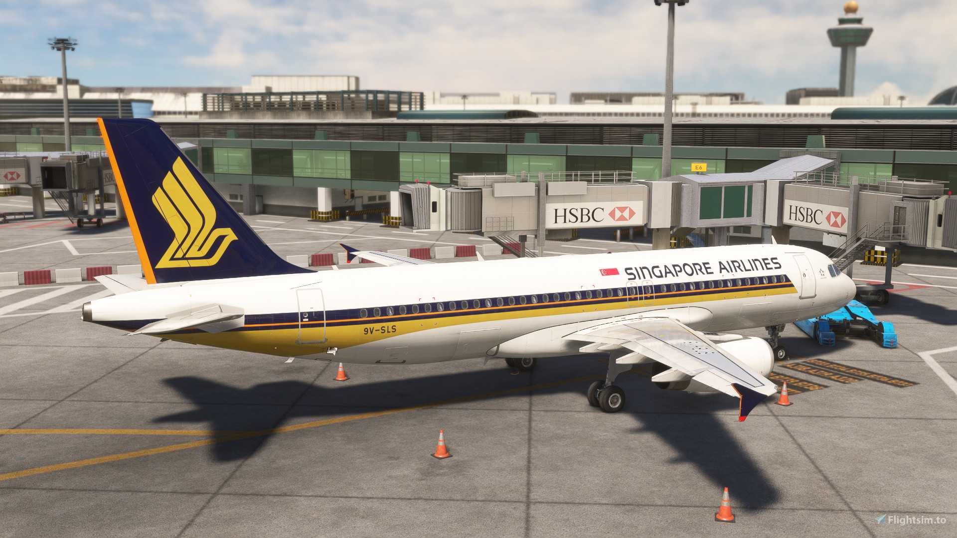 Fenix Simulation A320-200 Singapore Airlines 9V-SLS (Fictional