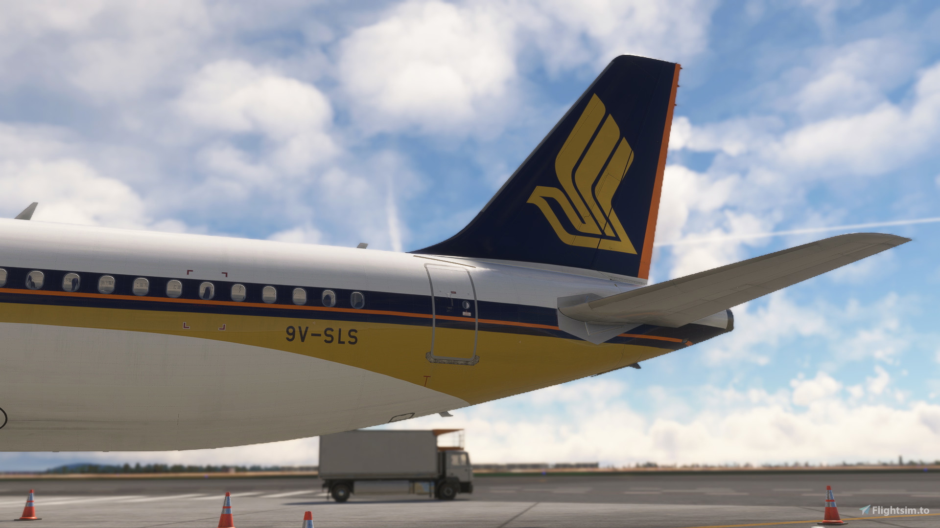 Fenix Simulation A320-200 Singapore Airlines 9V-SLS (Fictional