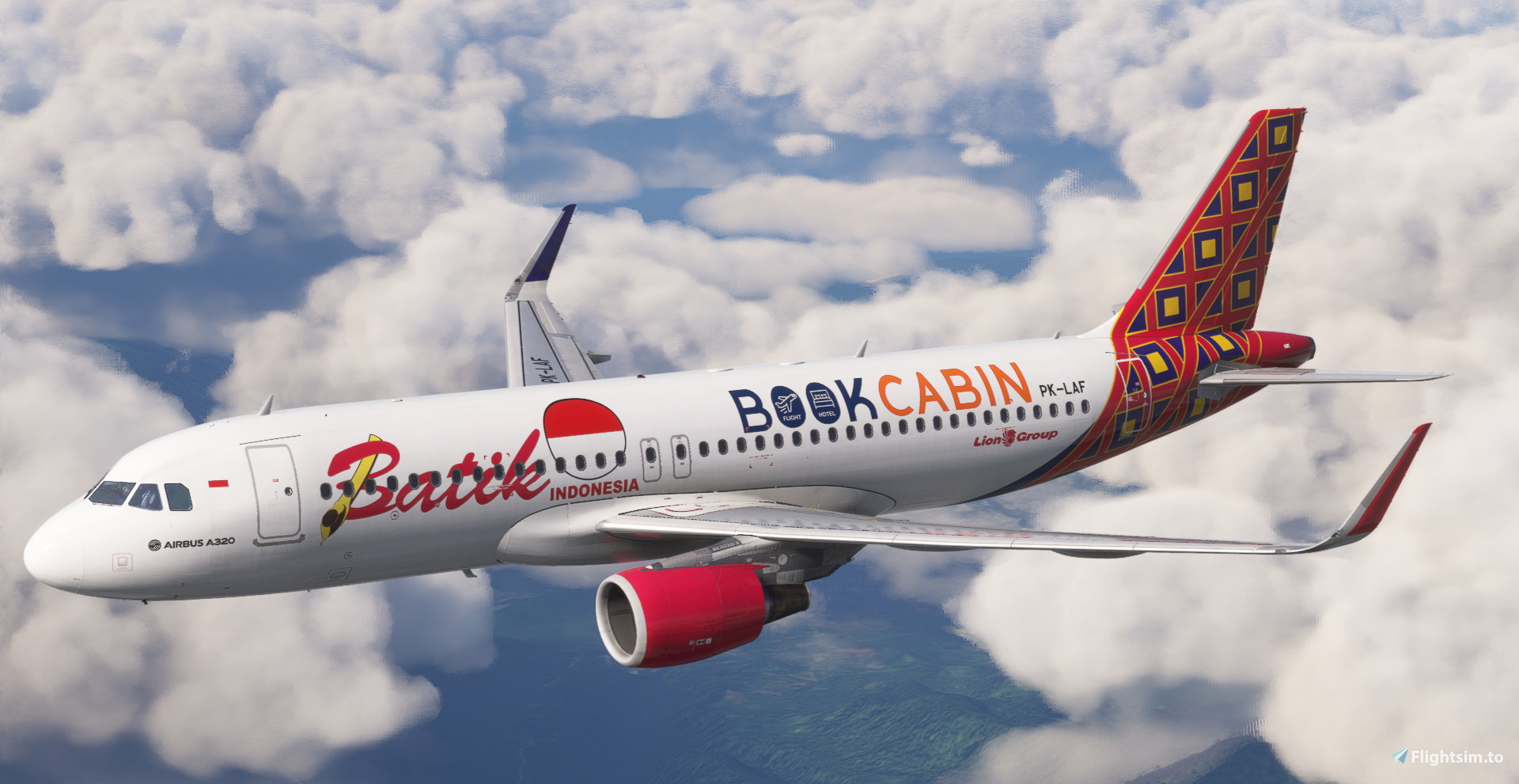 Fenix Simulations A320 CFM SL - Batik Air PK-LAF (8K) - Image 1