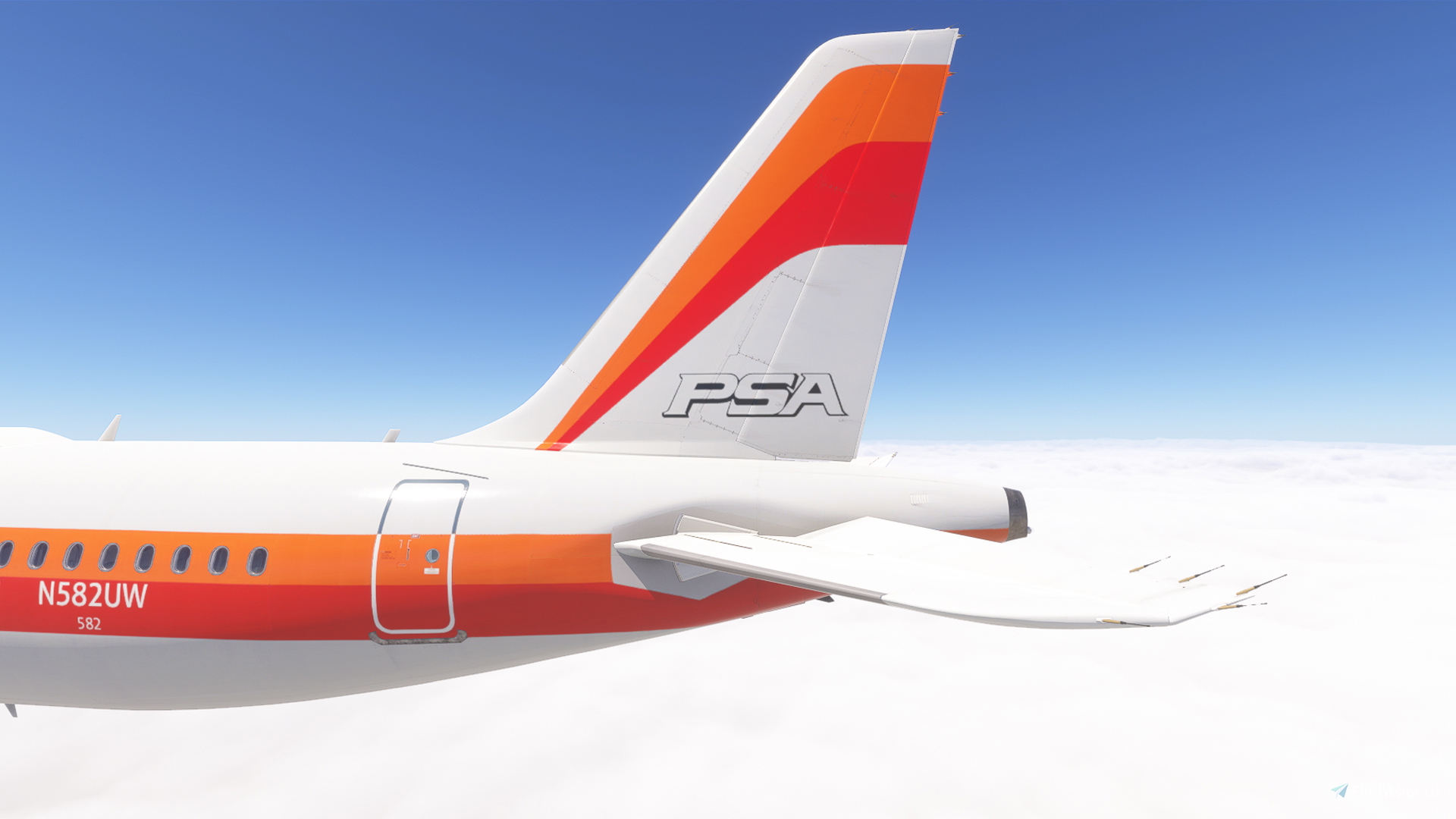 Fenix v2 A320 /w cabin American Airlines - PSA Heritage - N582UW