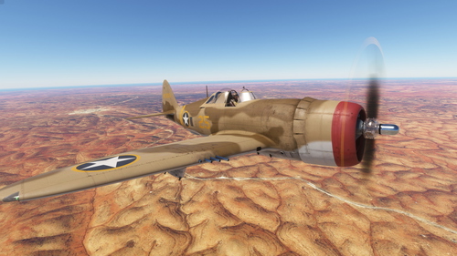 Fictional US Army Air Corps Africa P47 Thunderbolt
