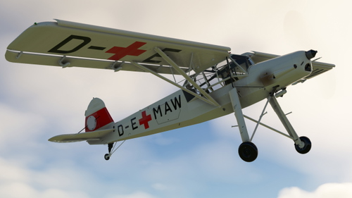 Fieseler Fi-156D "Storch"  D-EMAW  Deutsches Rotes Kreuz   ca.1940