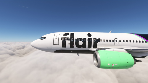 PMDG 737-700 w/ cabin Flair Airlines (C-FFBC)