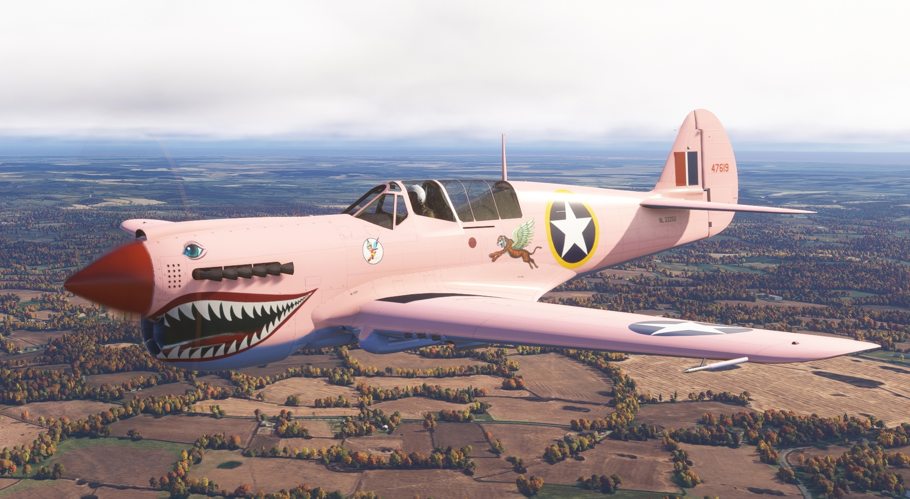 Flight Replicas P-40N '44-7619' from the Air Zoo Museum in