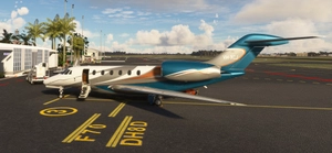 FlightFX Cessna Citation X - Silver Orange Turquoise thumbnail 4
