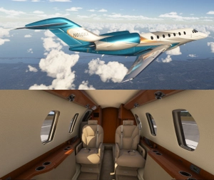 FlightFX Cessna Citation X - Silver Orange Turquoise thumbnail 3