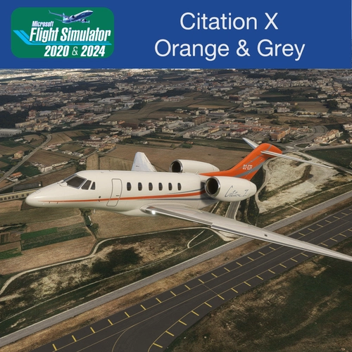 FlightFX Citation X Orange and Grey