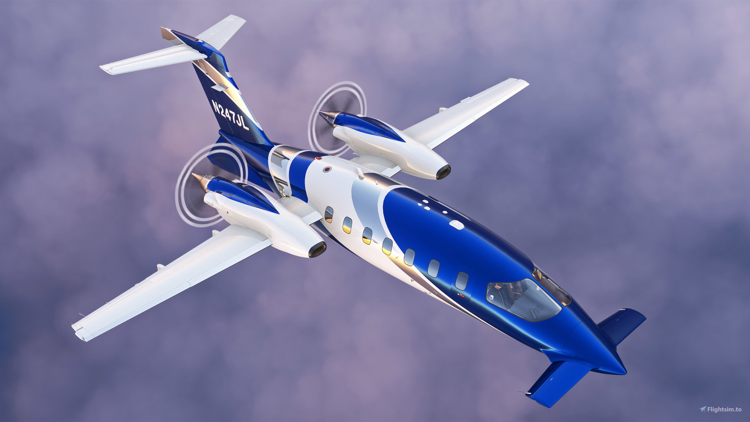 FlightFX P180 Avanti II - N247JL (Dynamic Registration) for