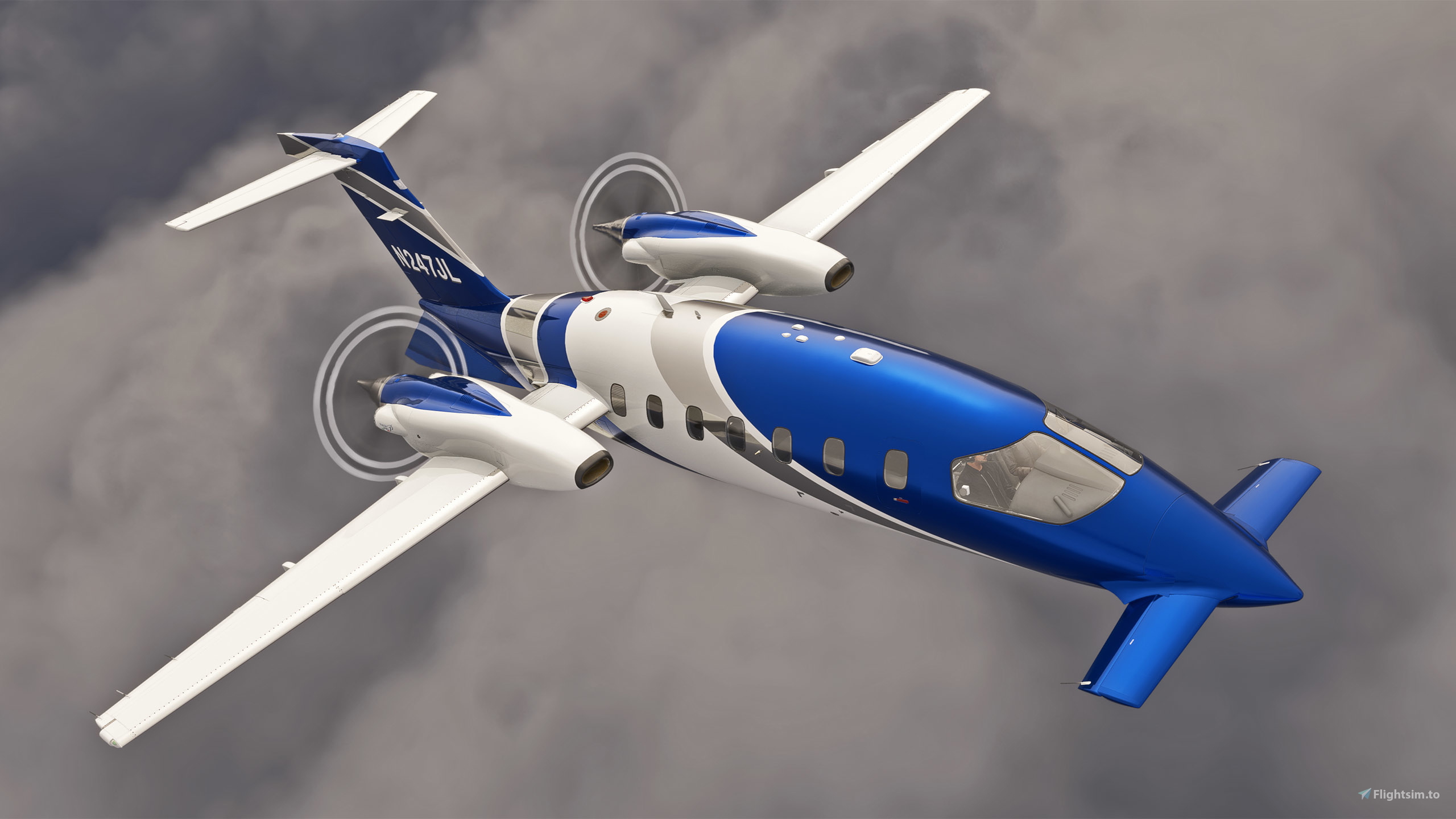 FlightFX P180 Avanti II - N247JL (Dynamic Registration) for