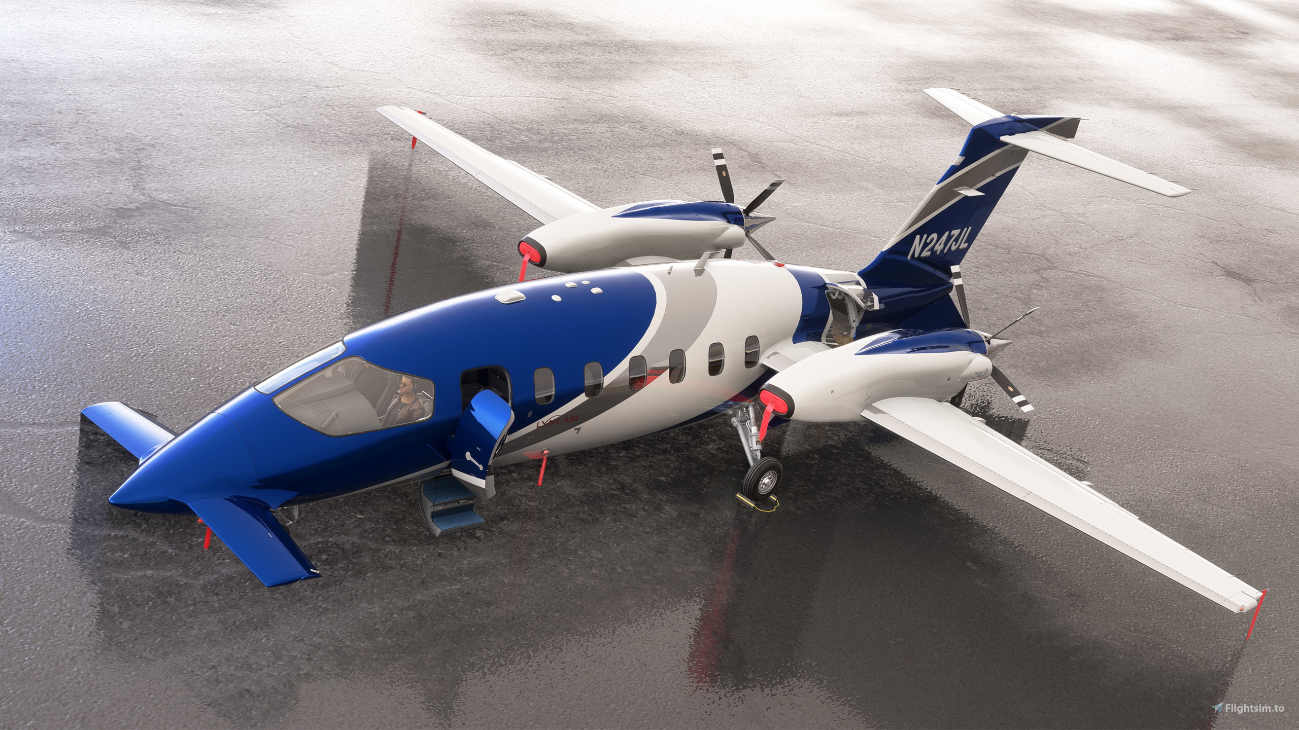 FlightFX P180 Avanti II - N247JL (Dynamic Registration) for