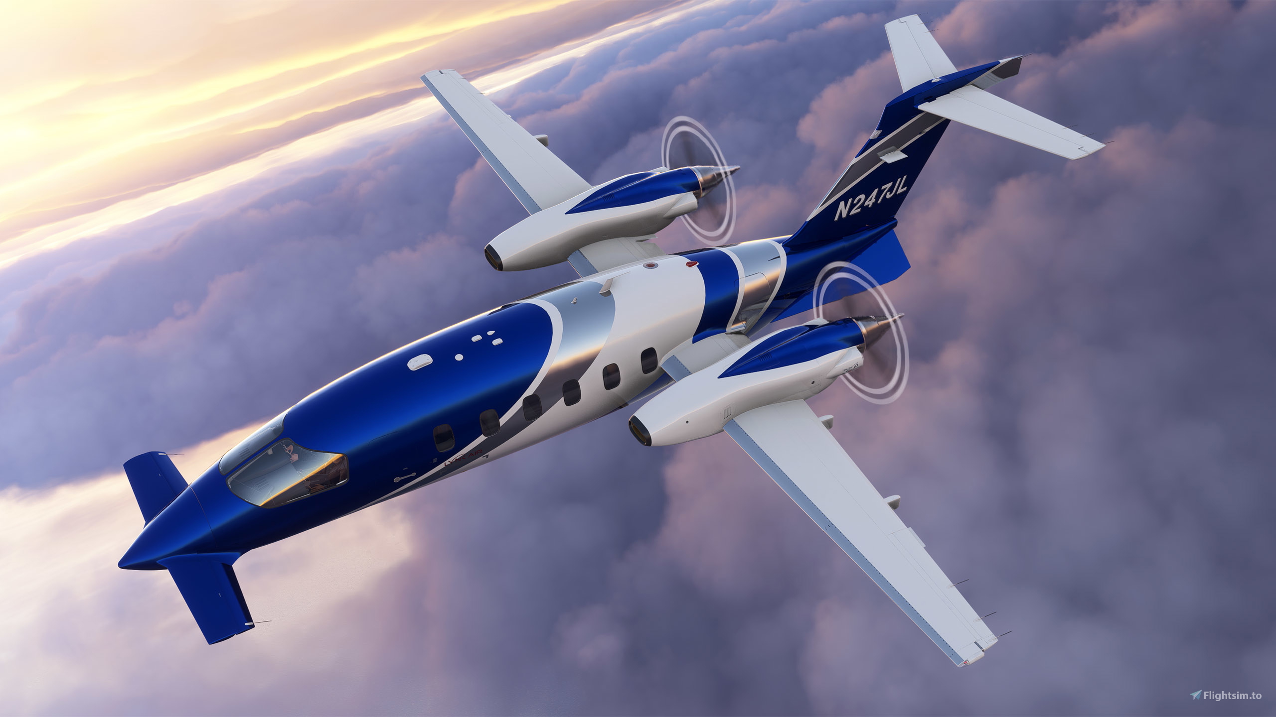 AVANTI＊アドマイヤドン2L（第21回フェブラリーS） FlightFX P180 Avanti II - N247JL (Dynamic Registration) for