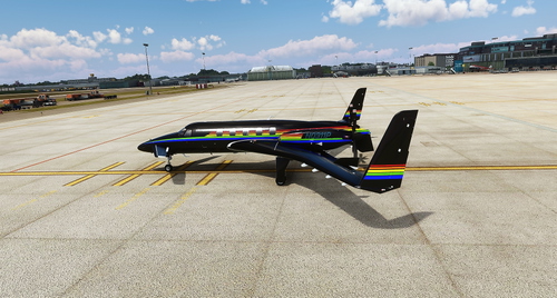 Flightsim Pictures Scott livery for the Black Square Starship