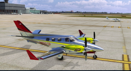Flightsim Pictures Scott livery for the Black Square Duke Turbine