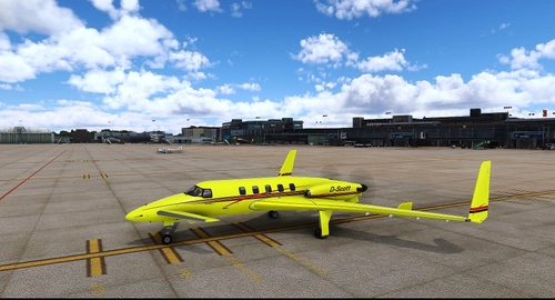 Flightsim Pictures Scott livery for the Black Square Starship