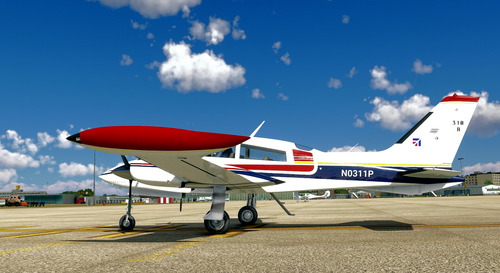 Flightsim Pictures Scott livery for the Blackbird Simulation( MilViz) C310R