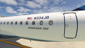 FlightSim Studio - E-Jets 190 - JetBlue - N334JB "#Follow @JetBlue" thumbnail 3