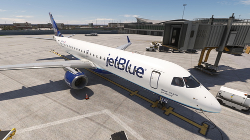 FlightSim Studio - E-Jets 190 - JetBlue - N375JB "Blue State of Mind"
