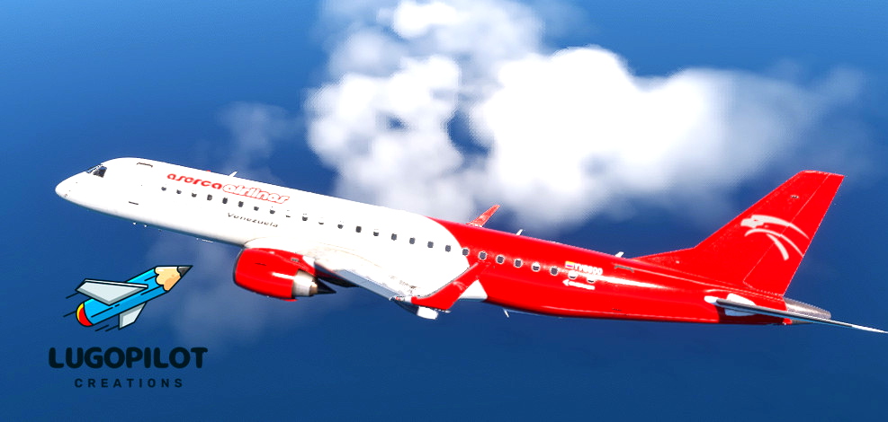 Flightsim Studio | Embraer 190 Aserca Airlines YV8800 (fitisional) for ...