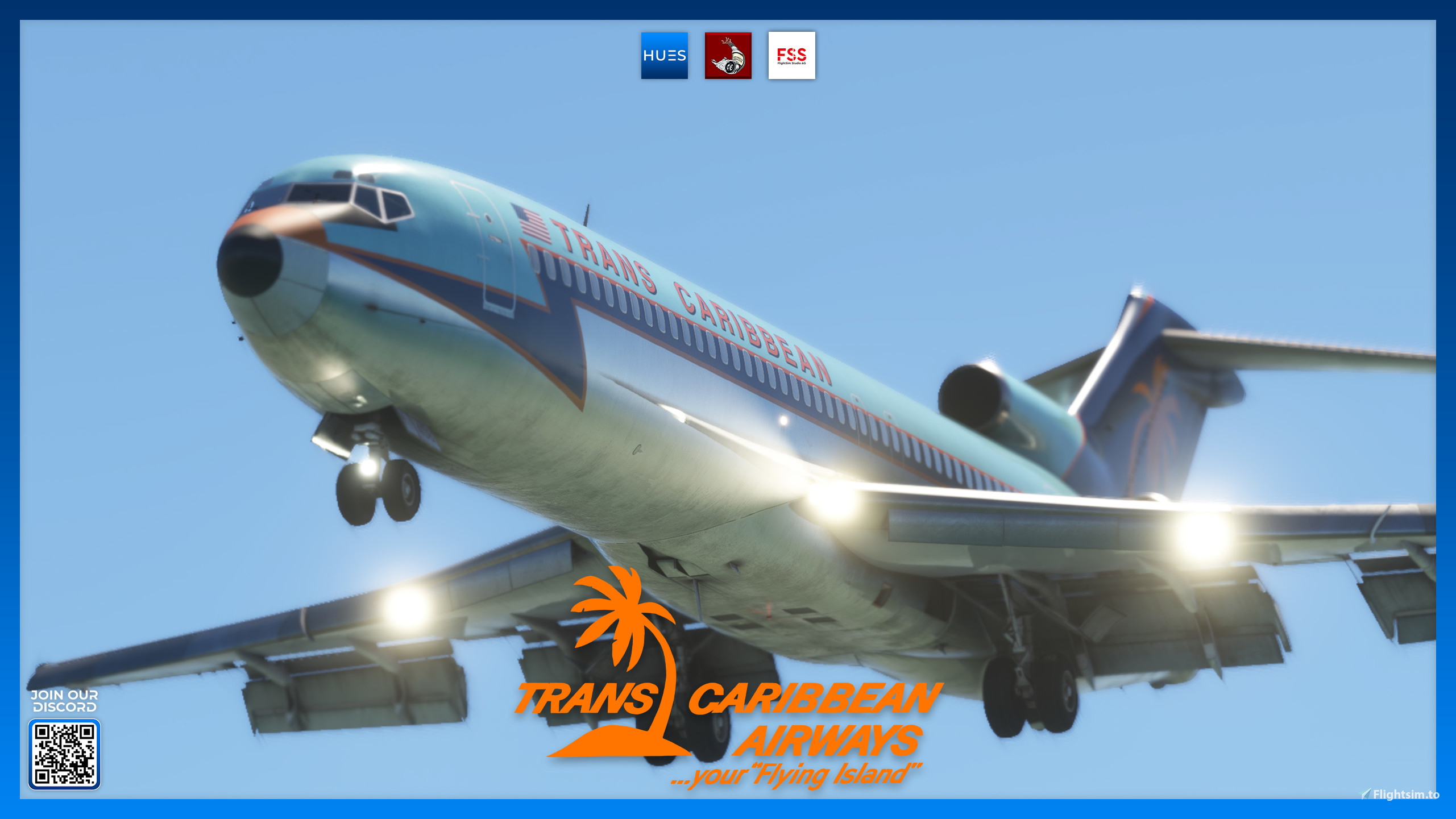 FlightSim Studio 727-200 Pax. Trans Caribbean Airways (N8790R