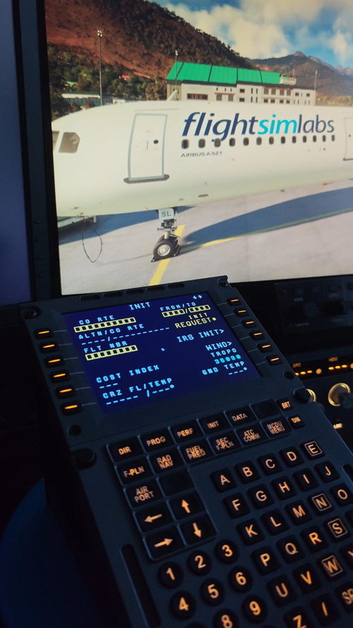 Flightsimlabs A320 remote MCDU display