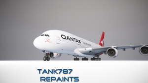 FlyByWire A380 | Qantas - VH-OQH Silver Roo [4K] thumbnail 1