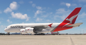 FlyByWire A380 | Qantas - VH-OQH Silver Roo [4K] thumbnail 2