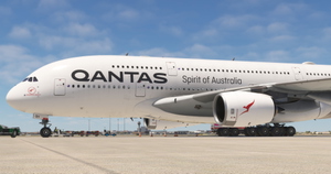 FlyByWire A380 | Qantas - VH-OQH Silver Roo [4K] thumbnail 3