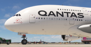 FlyByWire A380 | Qantas - VH-OQH Silver Roo [4K] thumbnail 4