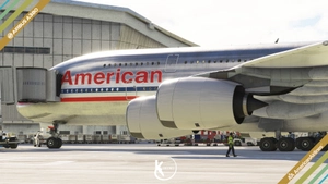 FlyByWire A380-800 American Airlines 1968 Bare Metal 4K & 8K thumbnail 4