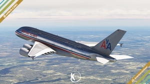 FlyByWire A380-800 American Airlines 1968 Bare Metal 4K & 8K thumbnail 9