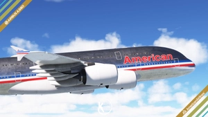 FlyByWire A380-800 American Airlines 1968 Bare Metal 4K & 8K thumbnail 11