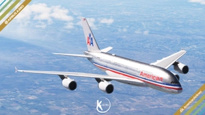 FlyByWire A380-800 American Airlines 1968 Bare Metal 4K & 8K thumbnail 14