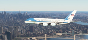 FlyByWire A380X - VC-38 "Air Force One" | 8K |  Fictional thumbnail 1