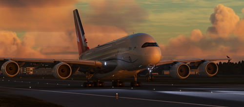 FlyByWire A380X - Vespina style livery  "BOJO ONE"  | Fictional | 8K | 4K |