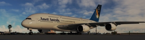 FlyByWire A380X  ANSETT      ( fictional)