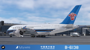  FlyByWire A380X China Southern 中国南方航空 B-6138 with cabin 4K/8K thumbnail 9