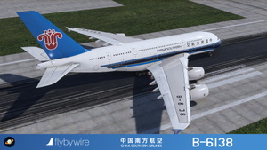  FlyByWire A380X China Southern 中国南方航空 B-6138 with cabin 4K/8K thumbnail 7