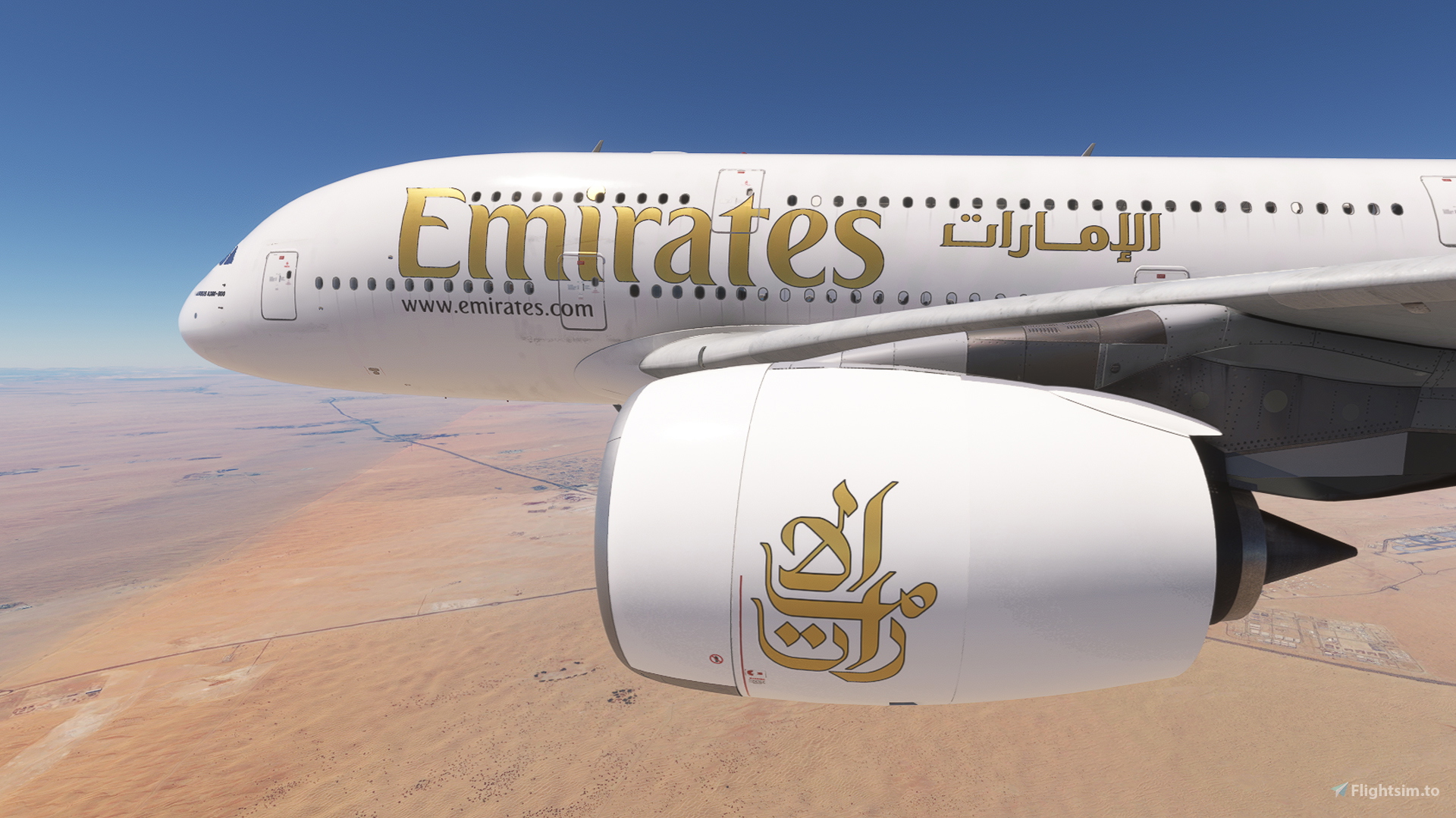 FlyByWire A380X Emirates complete regular Fleet [4K] [8K] for
