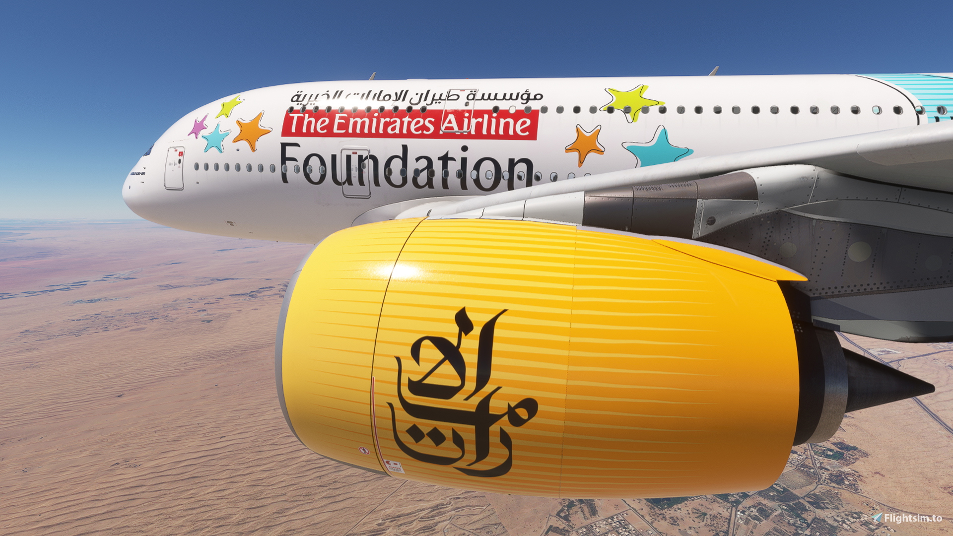 FlyByWire A380X Emirates -The Emirates Foundation A6-EEP [4K][8K] - Image 1