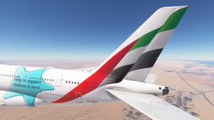 FlyByWire A380X Emirates -The Emirates Foundation A6-EEP [4K][8K] thumbnail 2