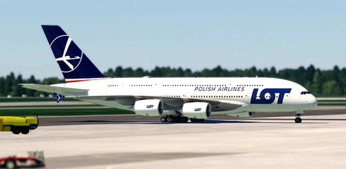 FlyByWire A380X LOT Polish Airlines [Fictional] - 1K