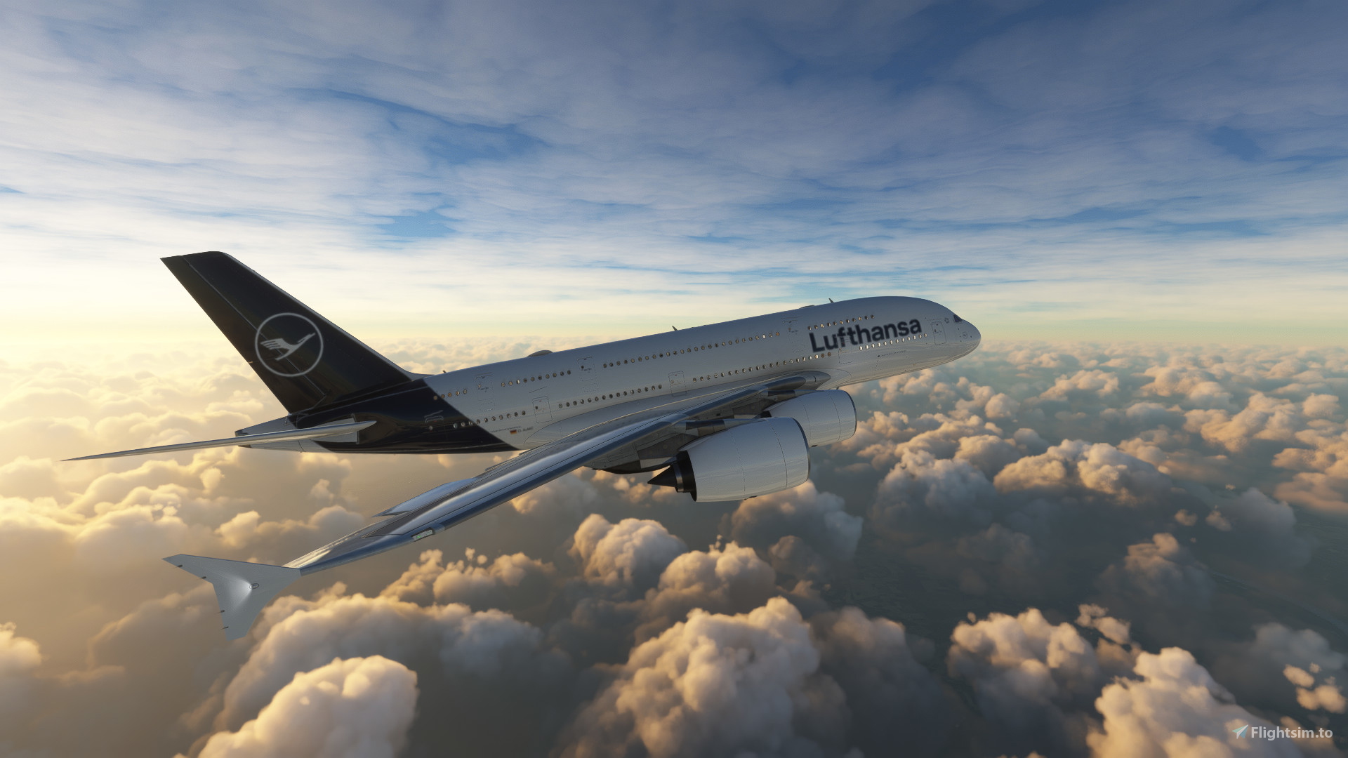 Lufthansa D-AIMF Flybywire A380 のために Microsoft Flight